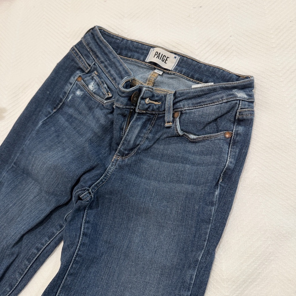 PAIGE Women's Classic Blue Skinny Jeans